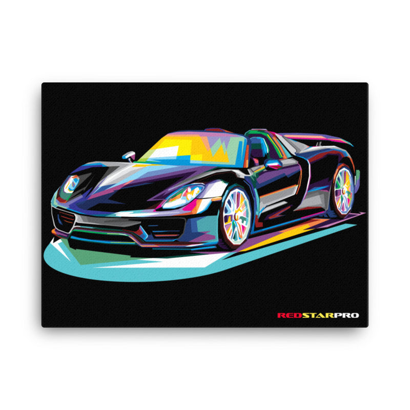 Pop Art Super Car - Canvas Print