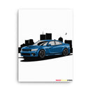 Blue Sport Car - Canvas Print