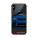 Blue Sports Car - iPhone Case