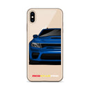 Blue Sports Car - iPhone Case