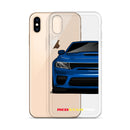 Blue Sports Car - iPhone Case