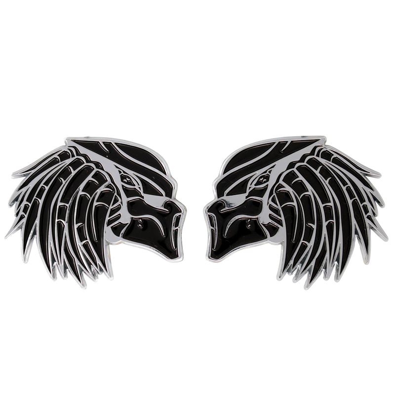Black and Chrome Predator Emblem
