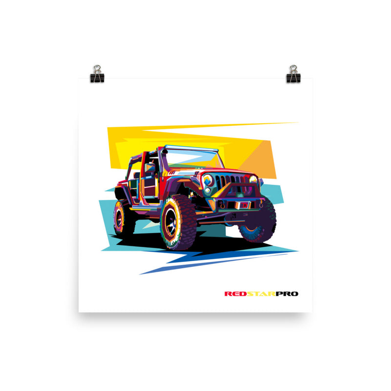 4x4 Multi-Color - Poster