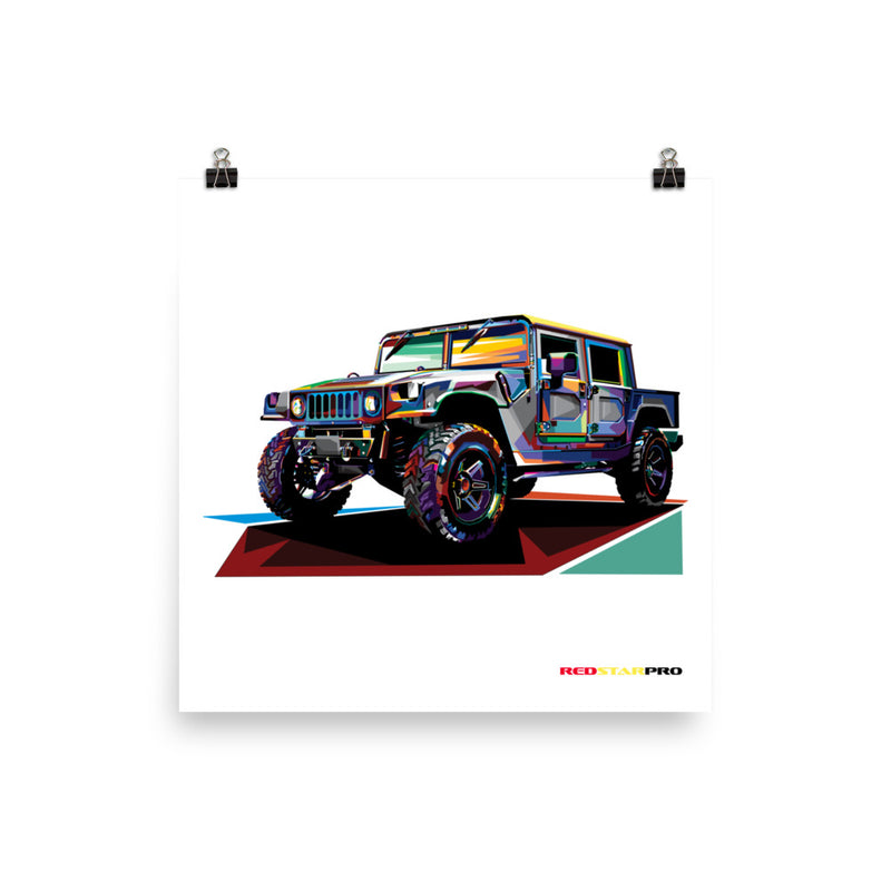 Pop Art Military Vehicle - Poster