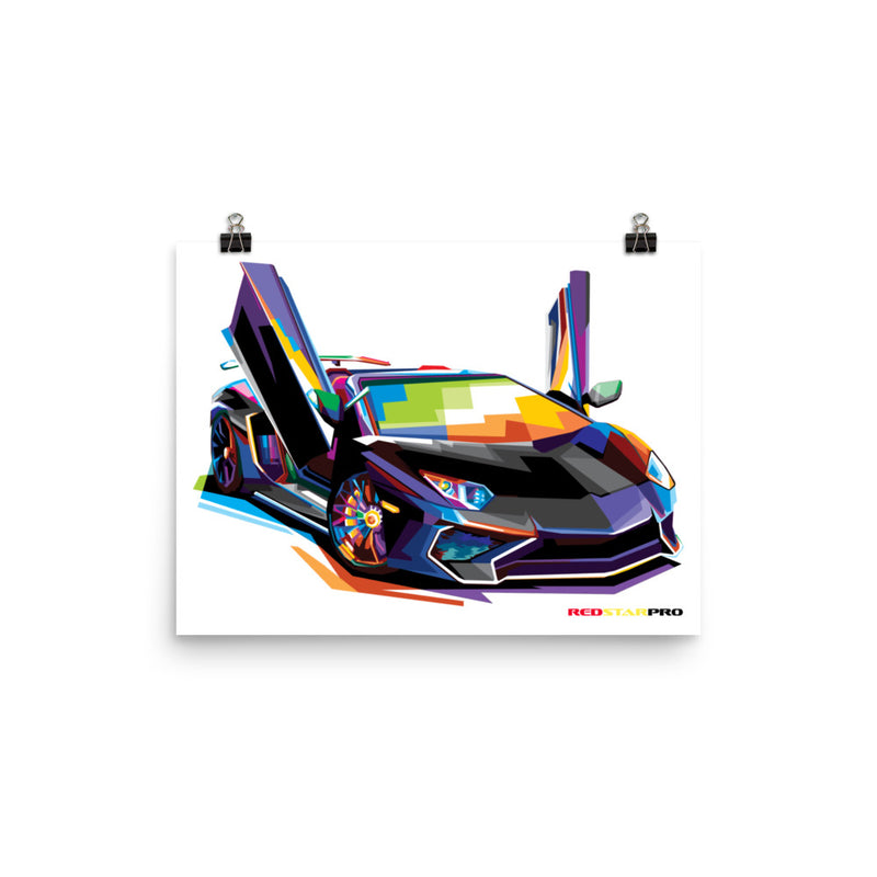 Pop Art Exotic Car - Poster