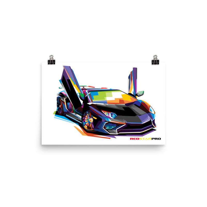 Pop Art Exotic Car - Poster