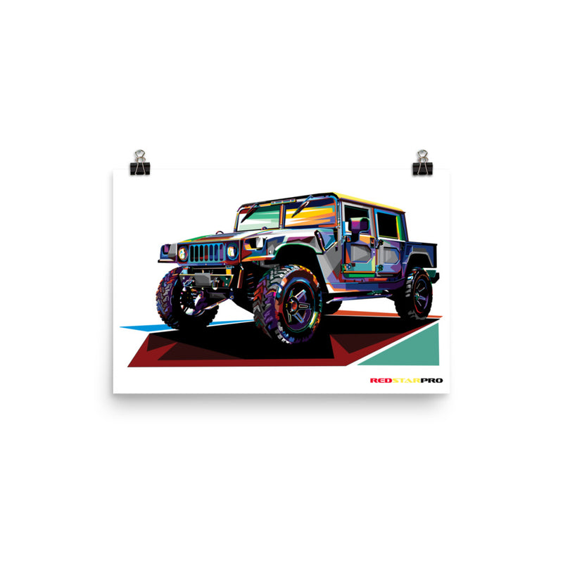 Pop Art Military Vehicle - Poster