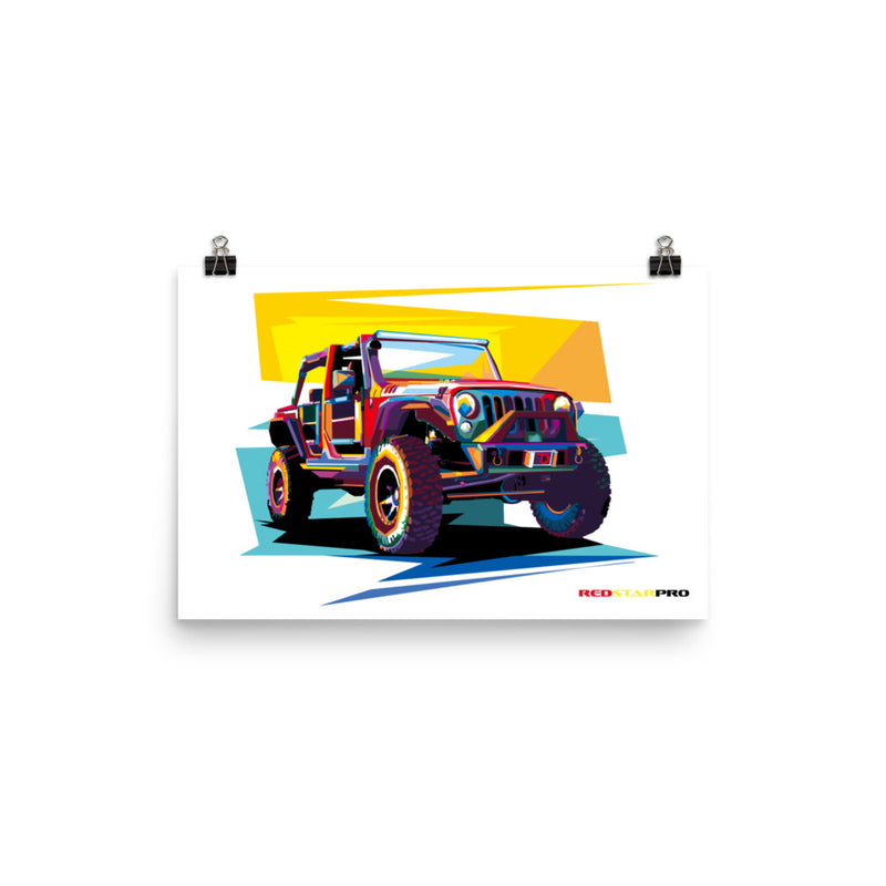 4x4 Multi-Color - Poster
