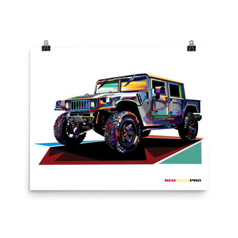 Pop Art Military Vehicle - Poster