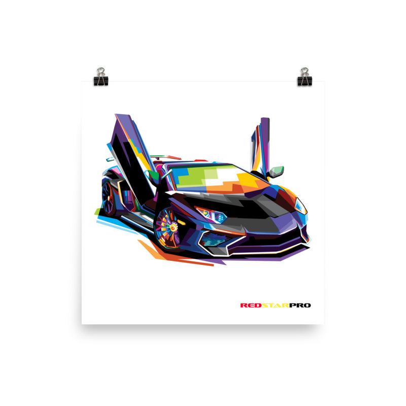 Pop Art Exotic Car - Poster