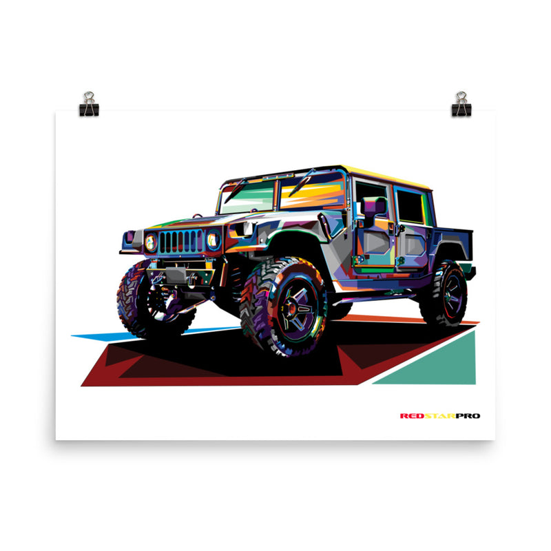 Pop Art Military Vehicle - Poster