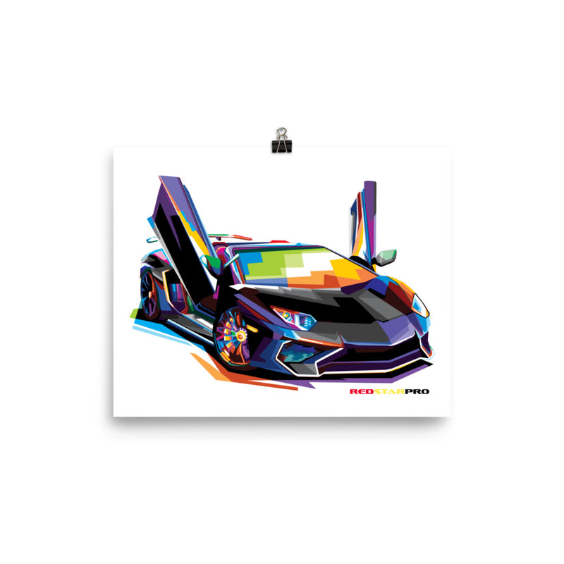 Pop Art Exotic Car - Poster