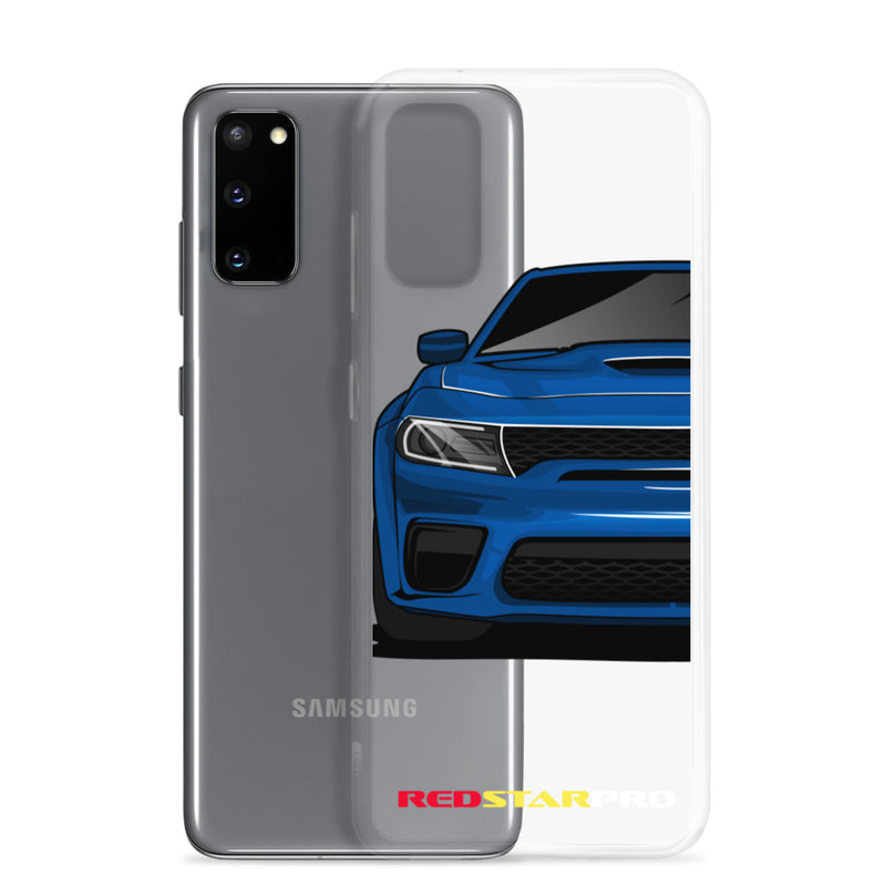 Blue Sports Car - Samsung Case