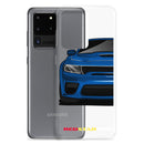 Blue Sports Car - Samsung Case