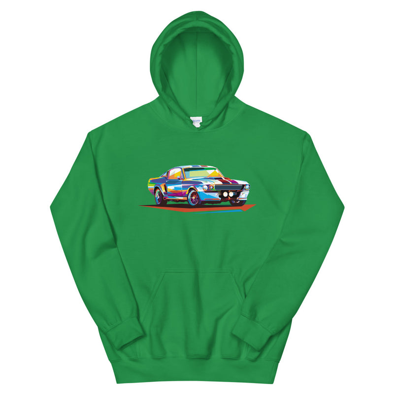 Pop Art Old School Muscle Car - Hoodie