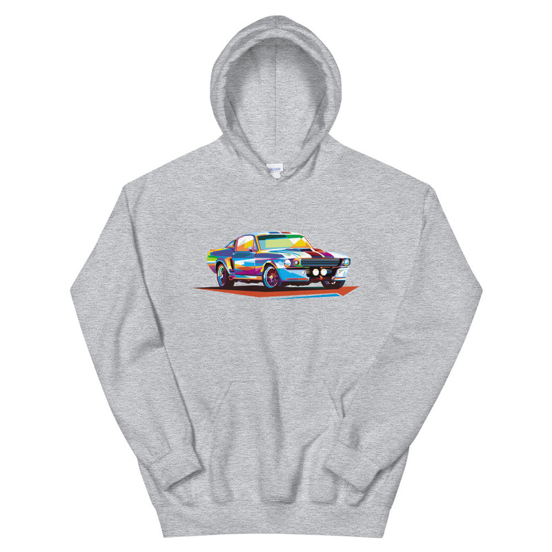 Pop Art Old School Muscle Car - Hoodie