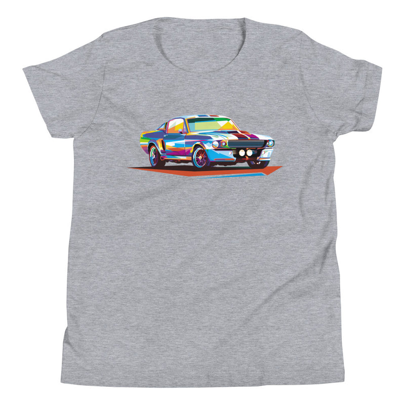 Pop Art Old School Muscle Car - Youth T-Shirt