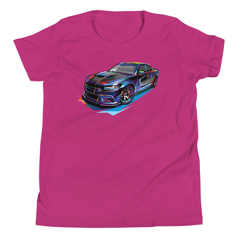 Pop Art Muscle Car - Youth T-Shirt