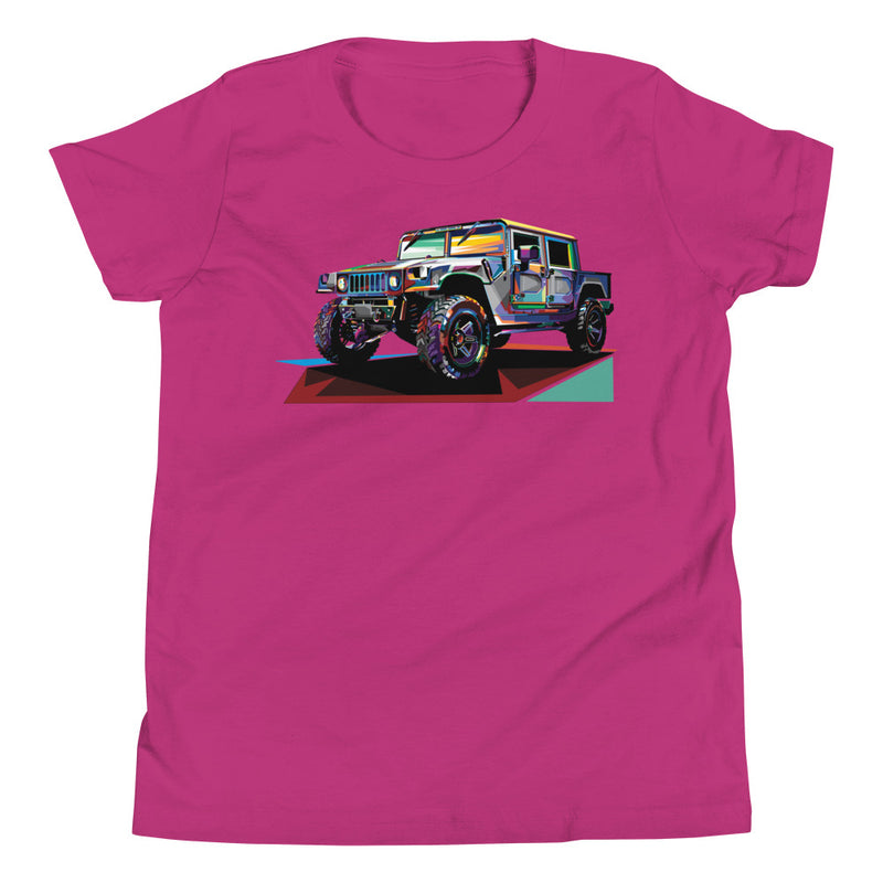 Pop Art Military Vehicle - Youth T-Shirt