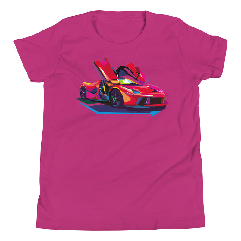 Pop Art Sports Car - Youth T-Shirt