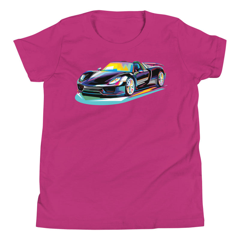 Pop Art Sports Car - Youth T-Shirt