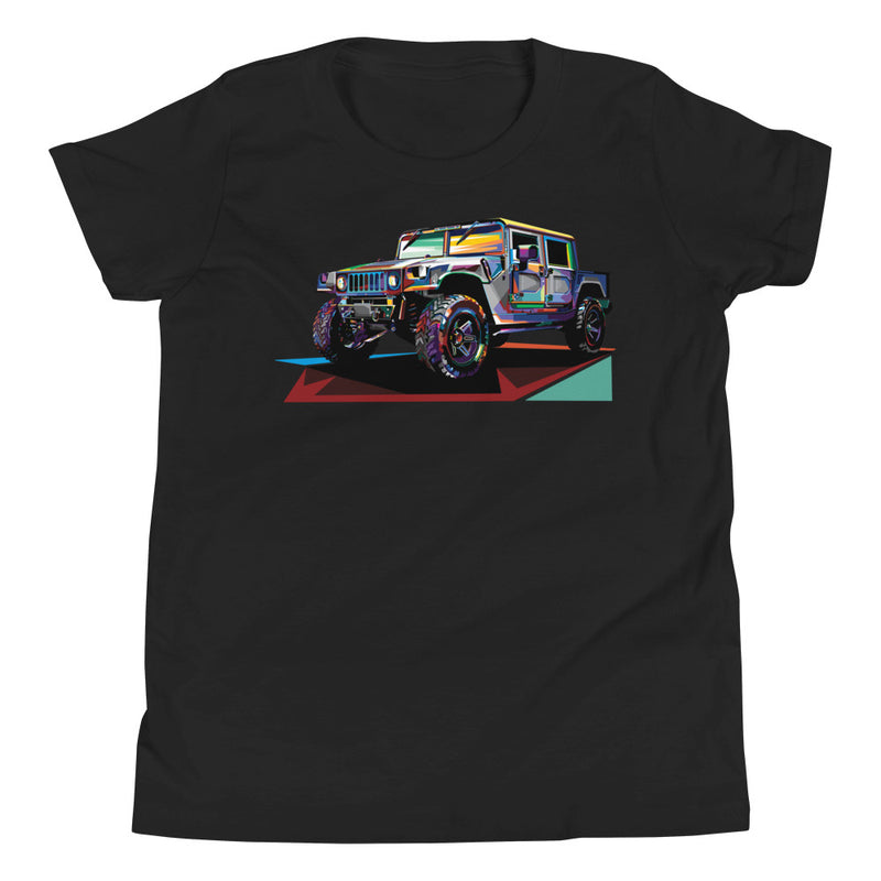 Pop Art Military Vehicle - Youth T-Shirt