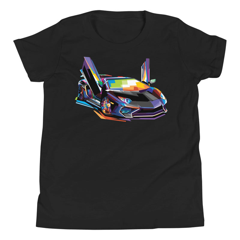 Pop Art Sports Car - Youth T-Shirt