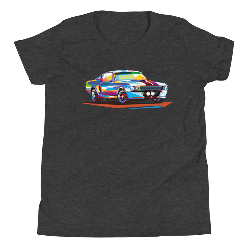 Pop Art Old School Muscle Car - Youth T-Shirt