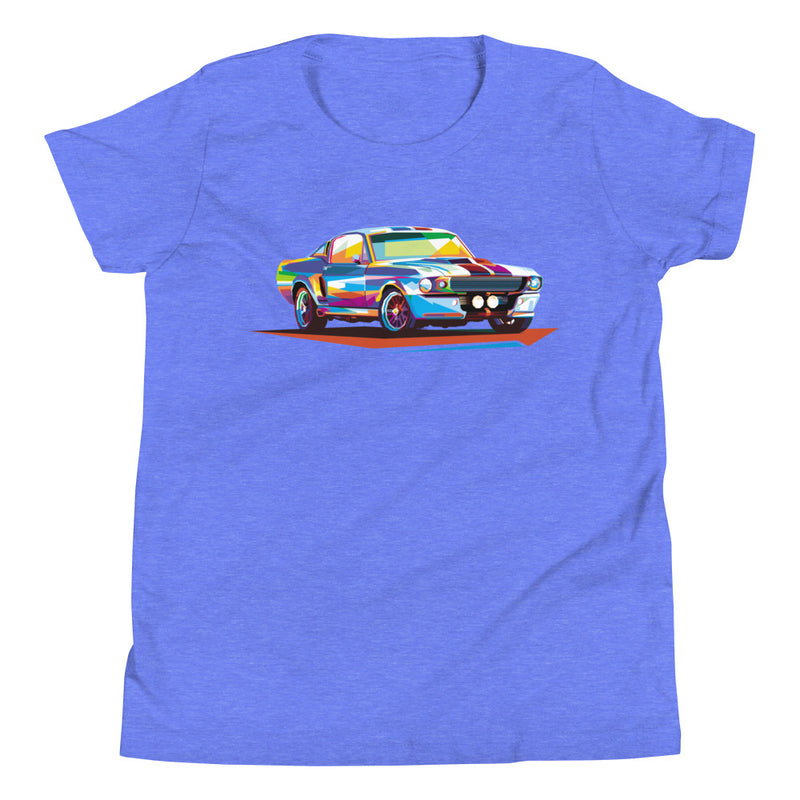 Pop Art Old School Muscle Car - Youth T-Shirt