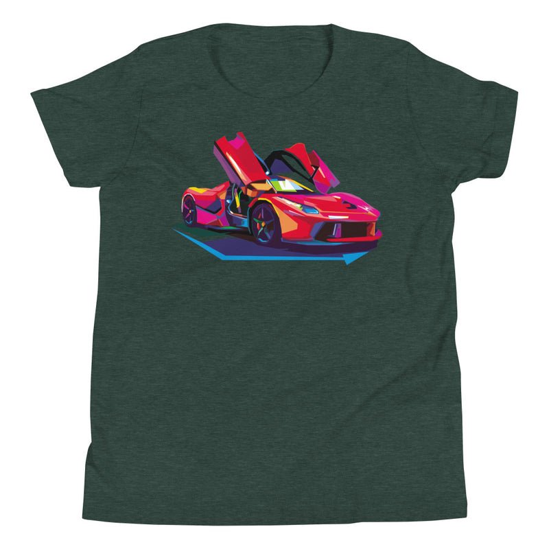 Pop Art Sports Car - Youth T-Shirt