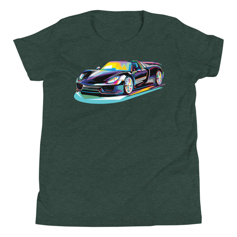 Pop Art Sports Car - Youth T-Shirt