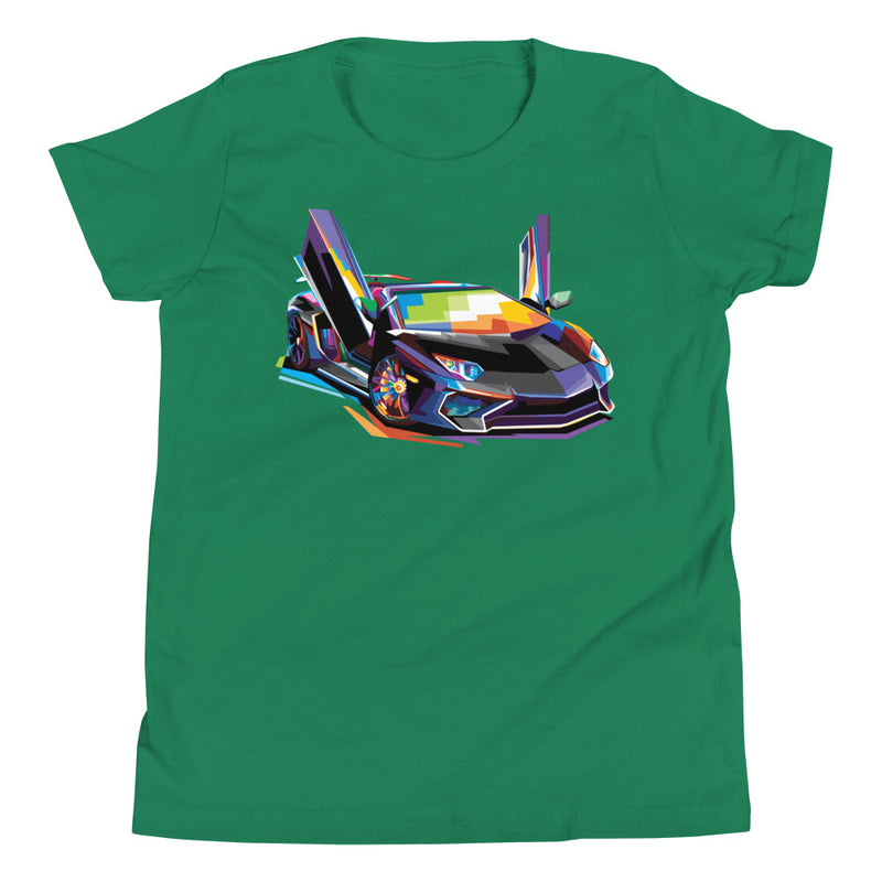 Pop Art Sports Car - Youth T-Shirt