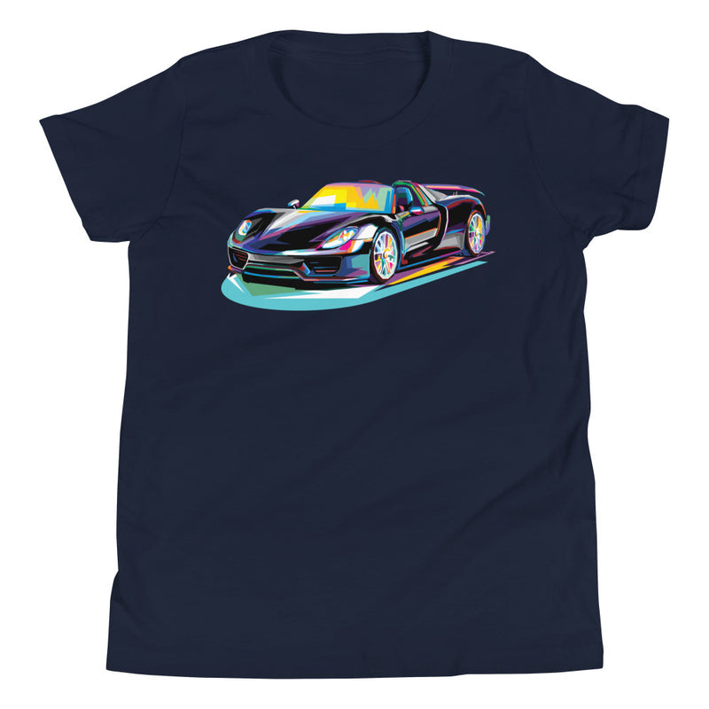 Pop Art Sports Car - Youth T-Shirt