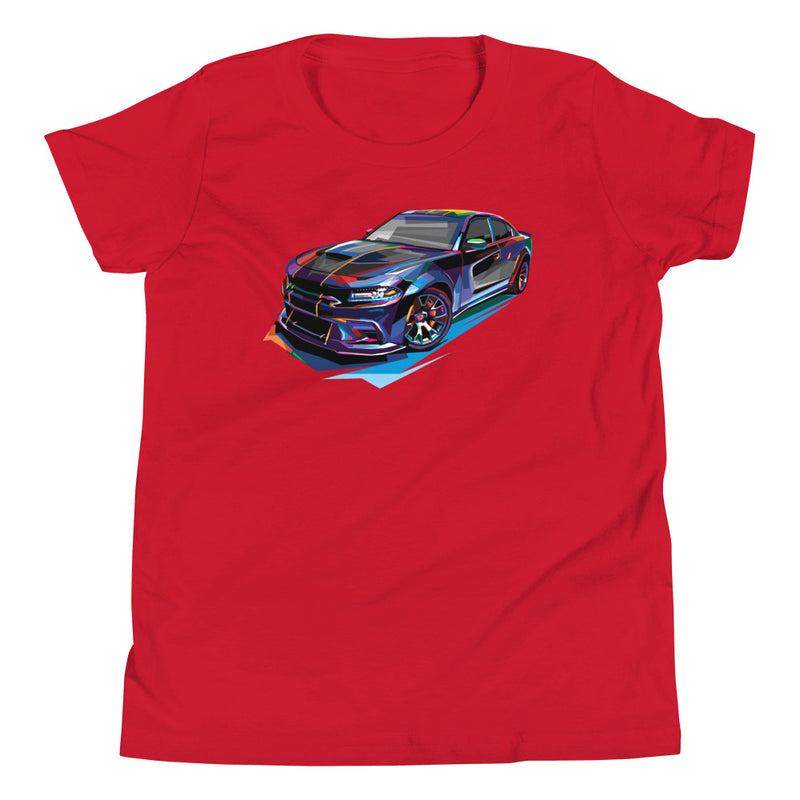 Pop Art Muscle Car - Youth T-Shirt