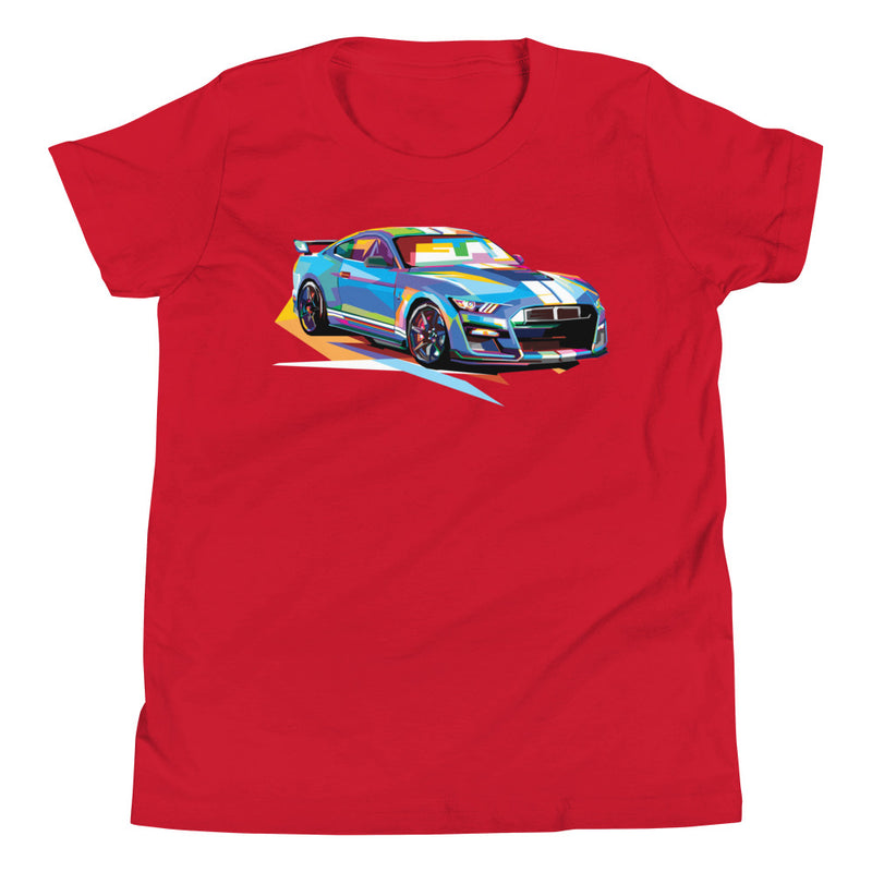 Pop Art Muscle Car - Youth T-Shirt