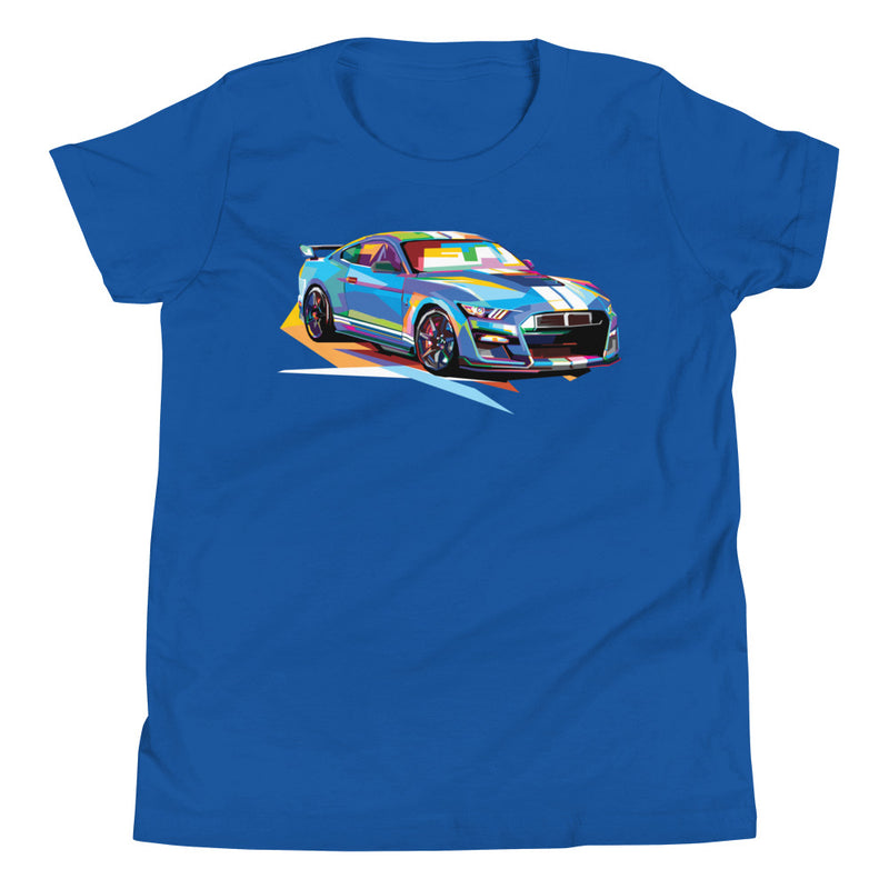 Pop Art Muscle Car - Youth T-Shirt