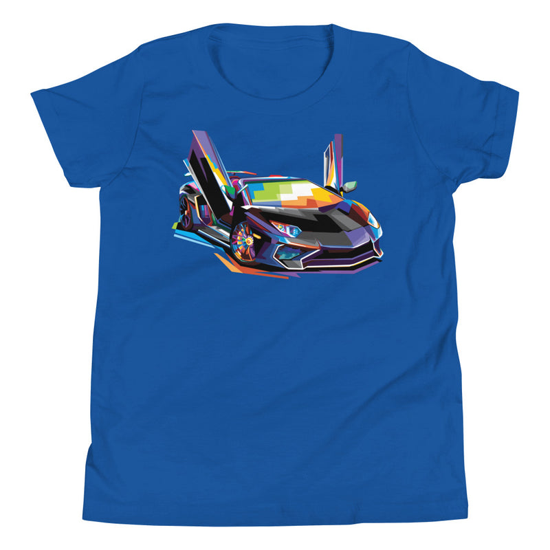 Pop Art Sports Car - Youth T-Shirt