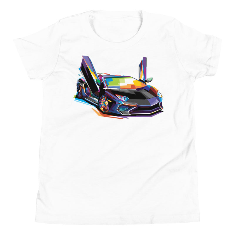 Pop Art Sports Car - Youth T-Shirt